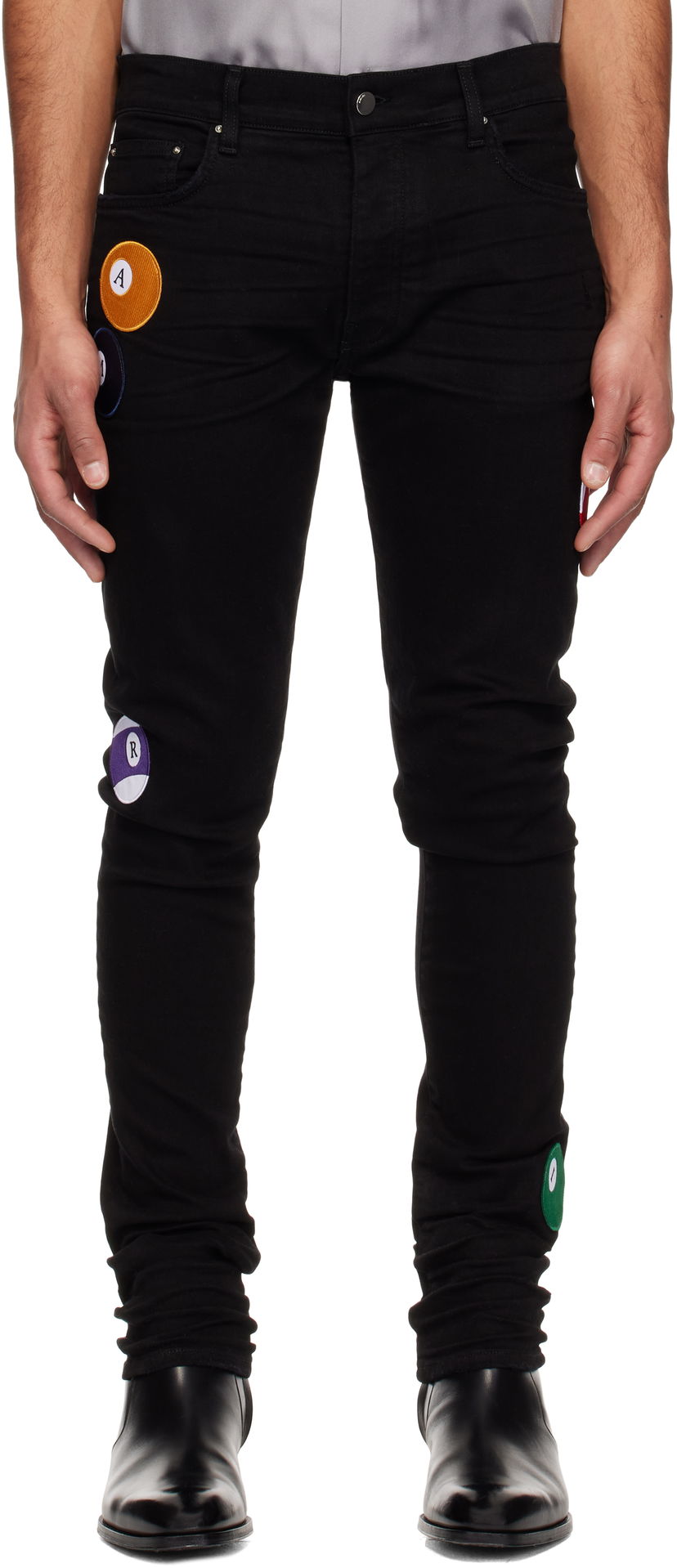 Jeans AMIRI AMIRI Pool Ball Skinny Jeans Svart | AMDNSY1129