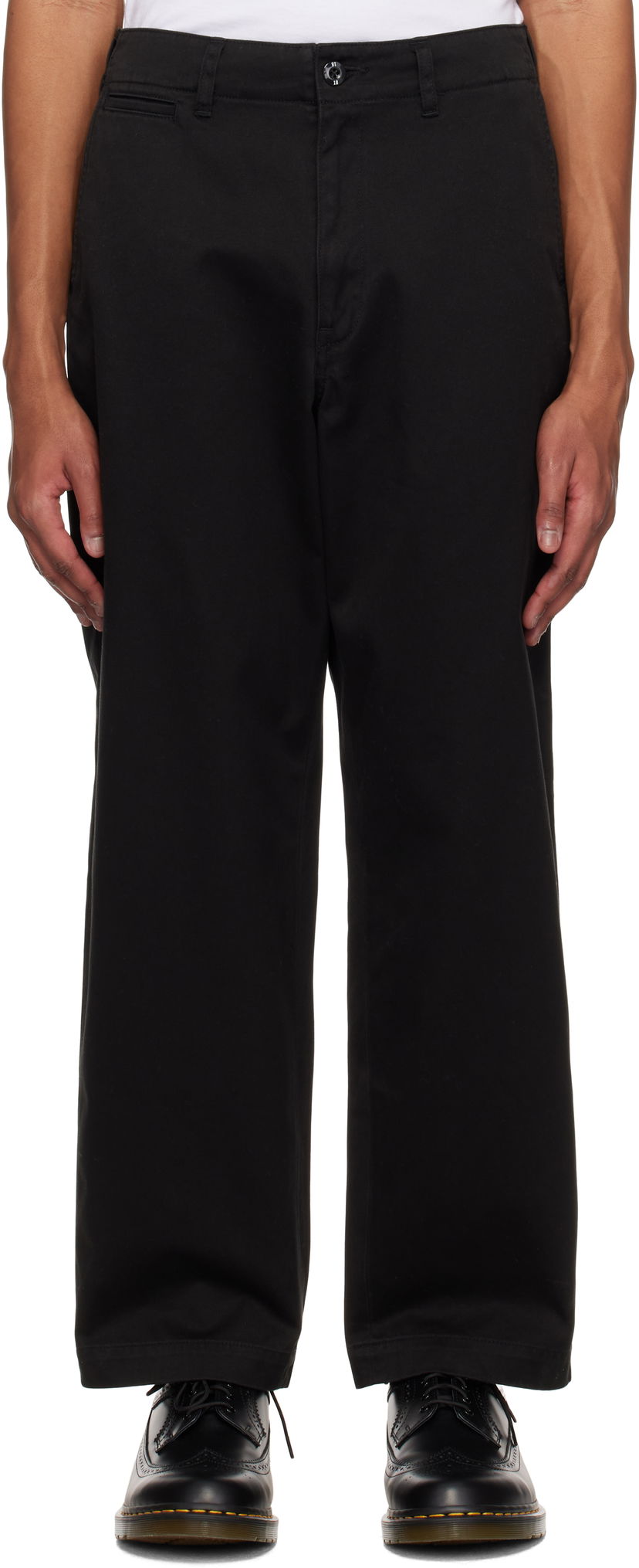 Byxor Neighborhood Neighborhood Classic Trousers Svart | 242AQNH-PTM04