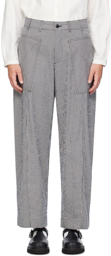 Byxor YMC YMC Peggy Gingham Check Trousers Blå | Q4WMI, 0