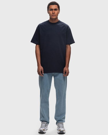 T-shirt BSTN Basic Crewneck Short Sleeve T-Shirt Mörkblå | BEASTIN-PLAIN19-UND-15, 2
