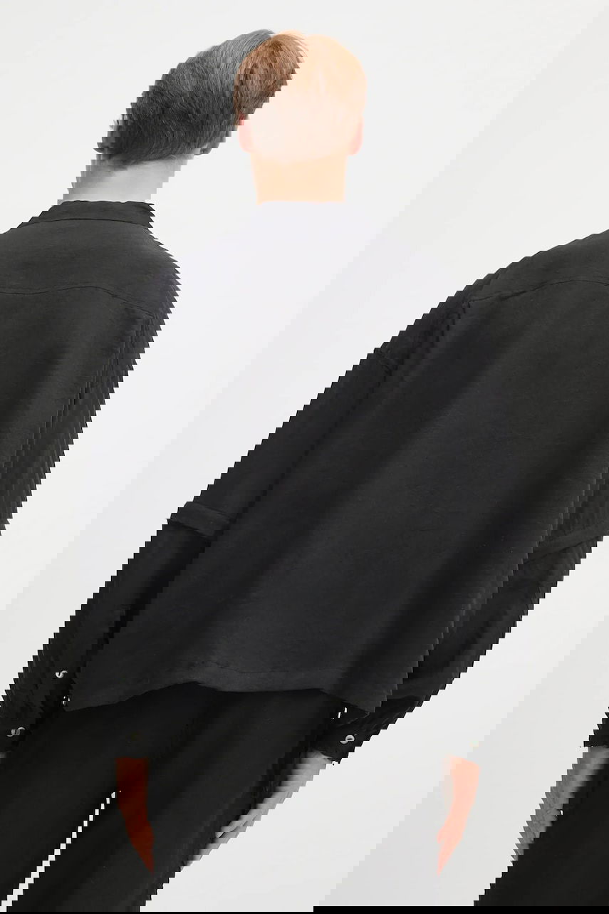 Skjorta UNDERCOVER Undercover Relaxed Fit Linen Shirt Svart | UC1E4408.1, 1