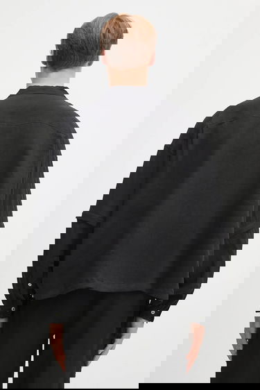 Skjorta UNDERCOVER Undercover Relaxed Fit Linen Shirt Svart | UC1E4408.1, 1