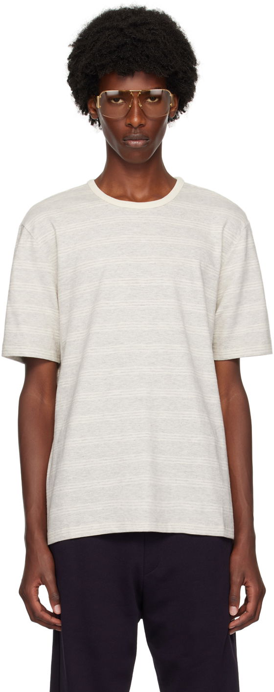 T-shirt Paul Smith PS Paul Smith Striped T-Shirt Grå | M2R-012Z-N22121-02