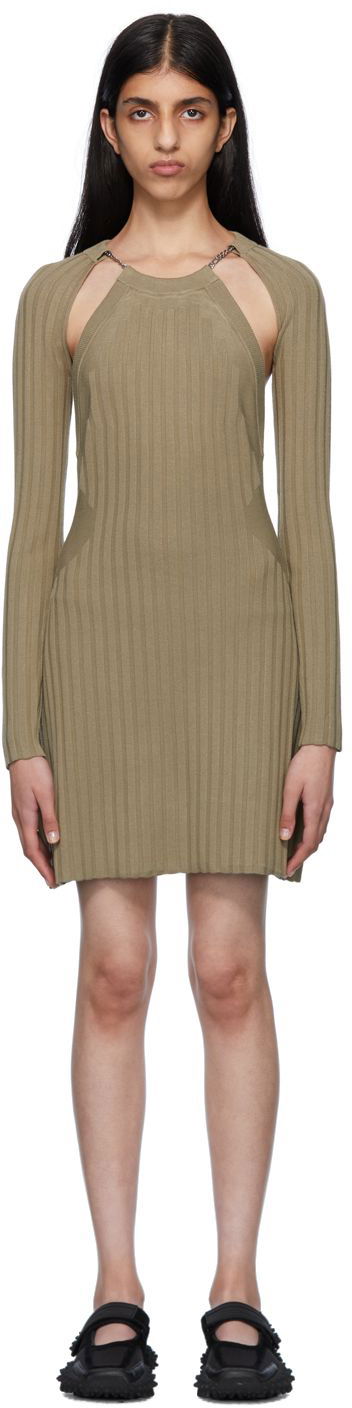Klä Eytys Cutout Detail Bodycon Mini Dress Grön | CLHA