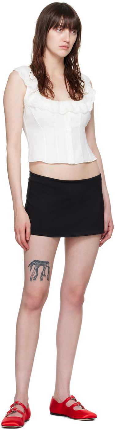 Kjol GUIZIO Guizio Micro Miniskirt Svart | C00301K021, 3