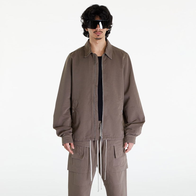 Jacka Rick Owens DRKSHDW Zipfront Jacket Dust Brun | DU01D1783 CB 34