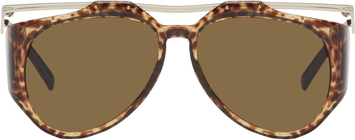 Solglasögon Saint Laurent Saint Laurent SL M137 Amelia Sunglasses Brun | SL M137 AMELIA-002, 0