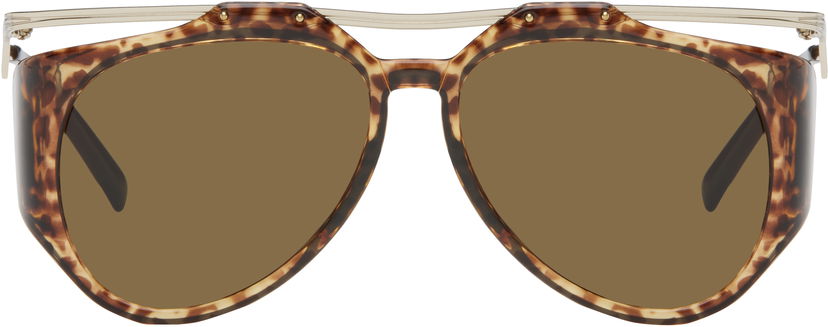Solglasögon Saint Laurent Saint Laurent SL M137 Amelia Sunglasses Brun | SL M137 AMELIA-002