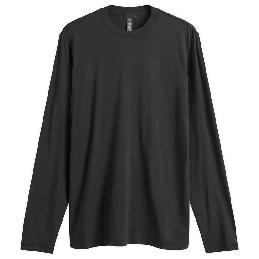 T-shirt SKIMS Boyfriend Long Sleeve T-Shirt Svart | AP-LGS-0585-ON