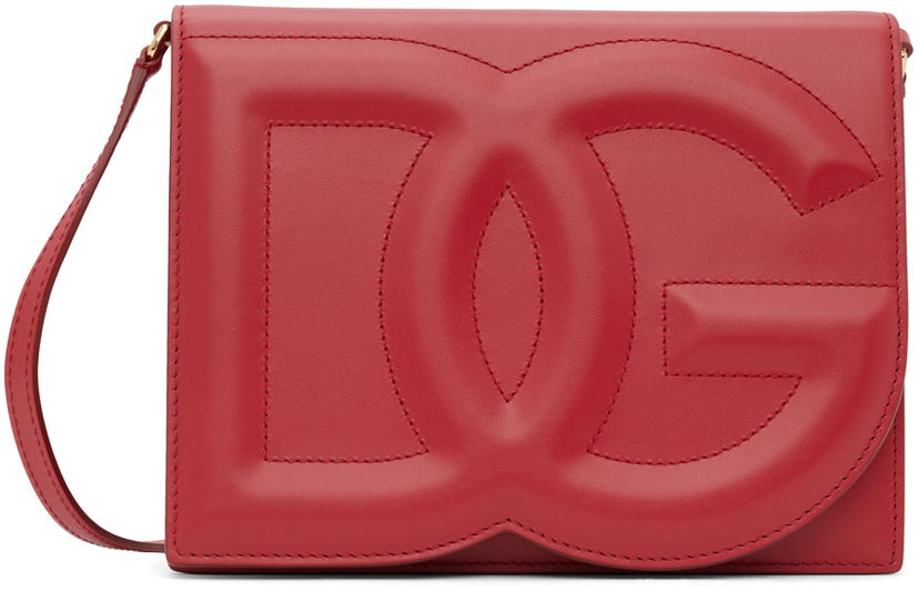 Axelväska Dolce & Gabbana Red D&G Logo Crossbody Bag Röd | BB7287 AW576
