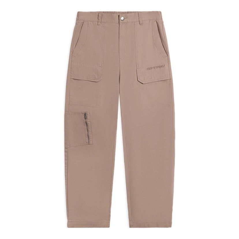 Cargo byxor Li-Ning Counterflow Logo Straight Pants Beige | AKXS843-2