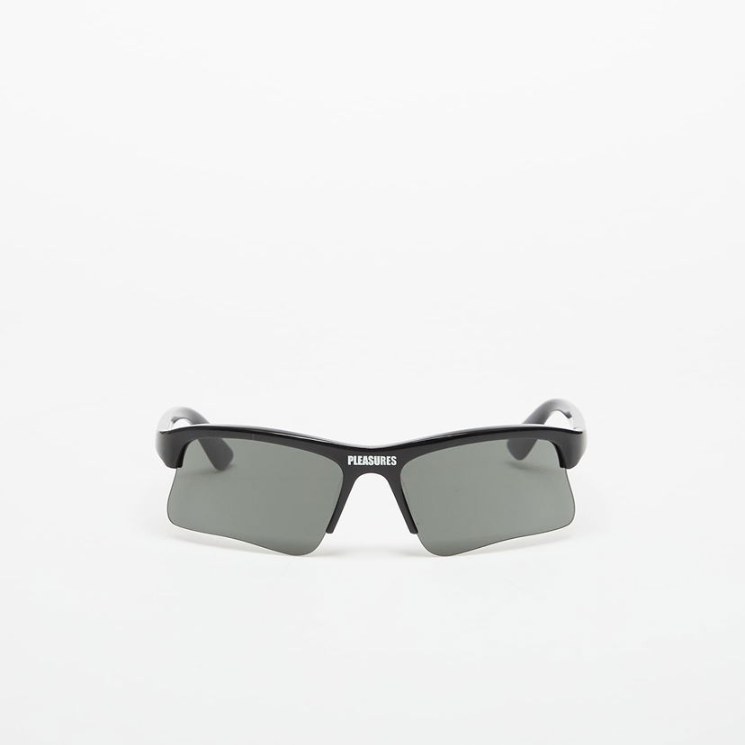 Solglasögon Pleasures Active Semi-Rimless Sunglasses Svart | P25F062-BLACK
