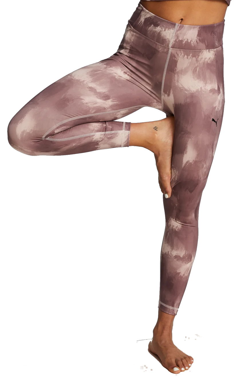 Damasker Puma Puma Studio Your Move AOP Leggings Purpur | 52223047