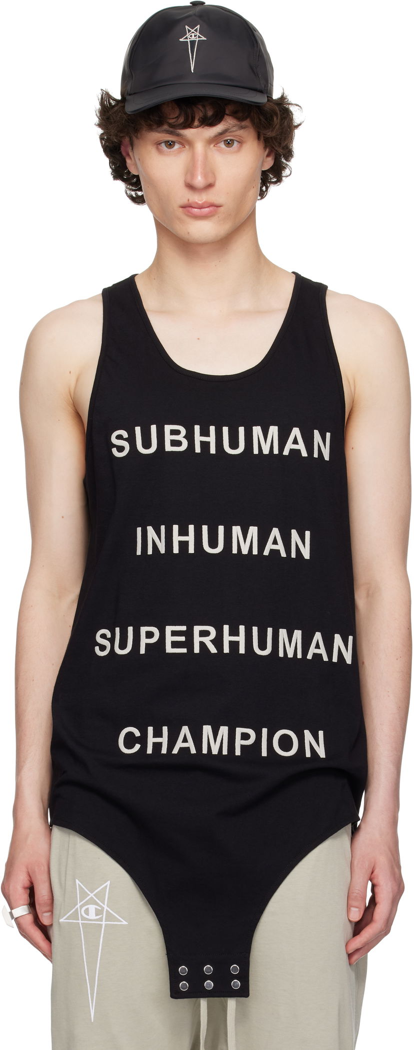 Kropp Rick Owens Rick Owens Champion Edition Basketball Tank Top Svart | CM01E1678 CHJG JERSEY