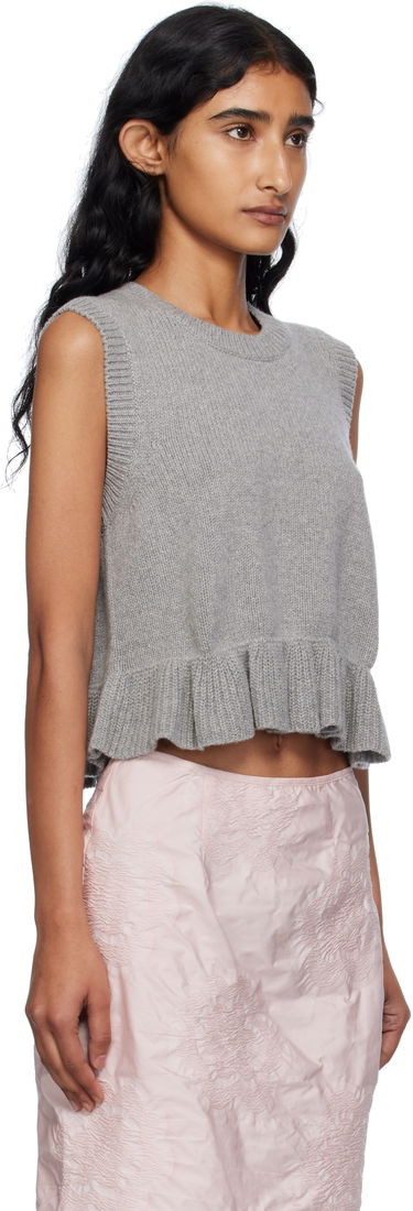 Sweater Cecilie Bahnsen Cecilie Bahnsen Bill Knit Vest Grå | 2.25KNI53001 BILL VEST, 1