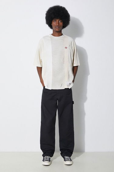 T-shirt Maison MIHARA YASUHIRO Maison MIHARA YASUHIRO Vertical Switching T-Shirt Vit | A12TS621, 1