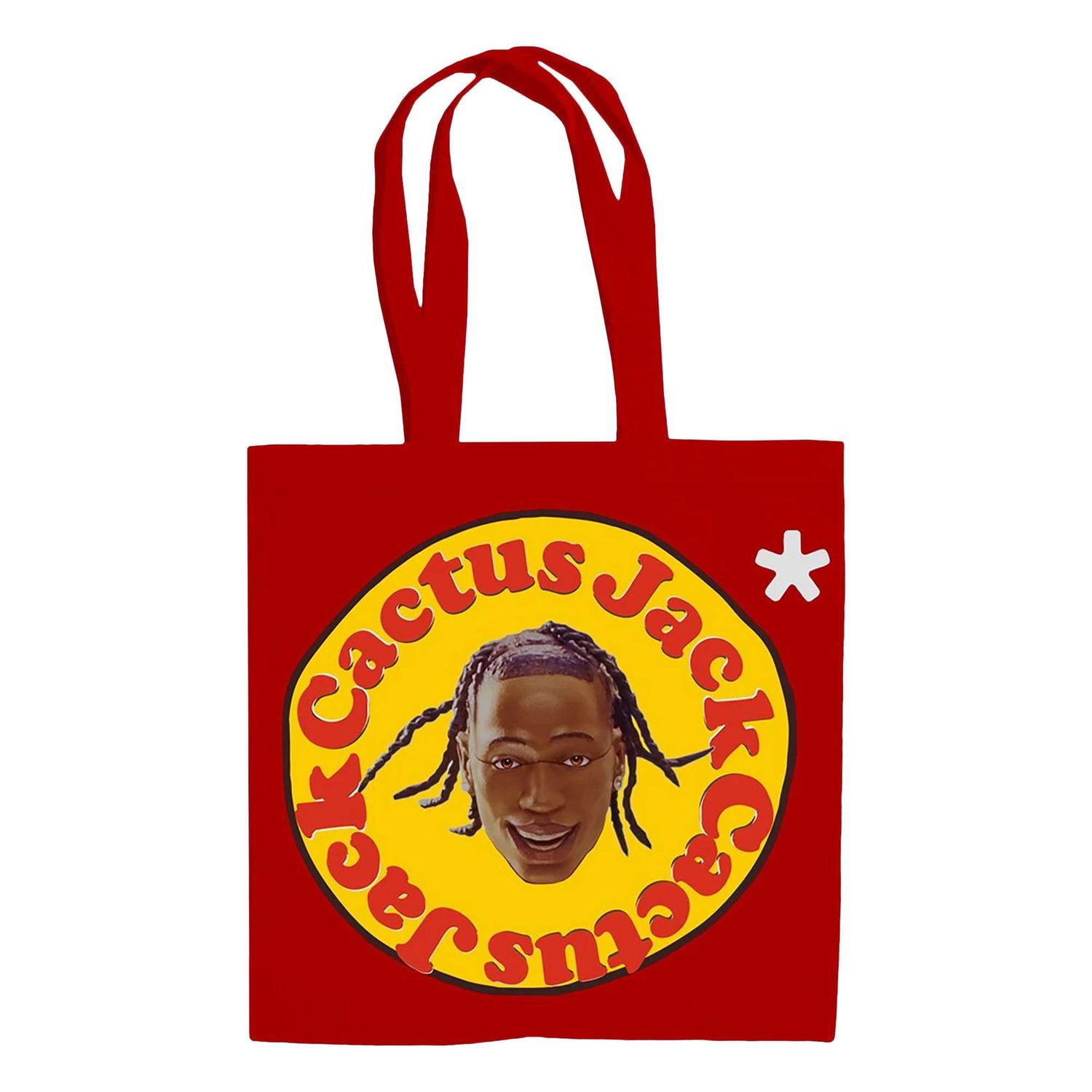 Tygpåse Cactus Jack by Travis Scott Cactus Plant Flea Market x 60 Seconds Tote Röd | CJMD AB152 RED, 1