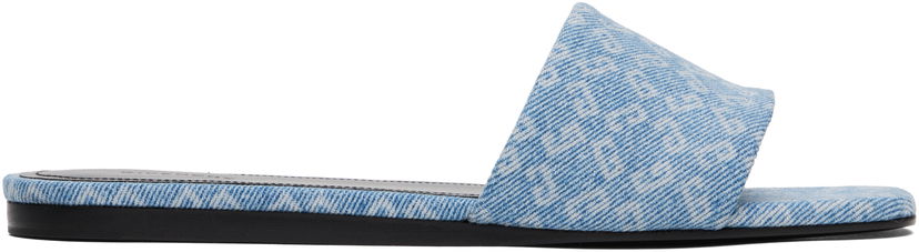 Tillbehör Givenchy Givenchy 4G Denim Slides Blå | BE306FE2BN420