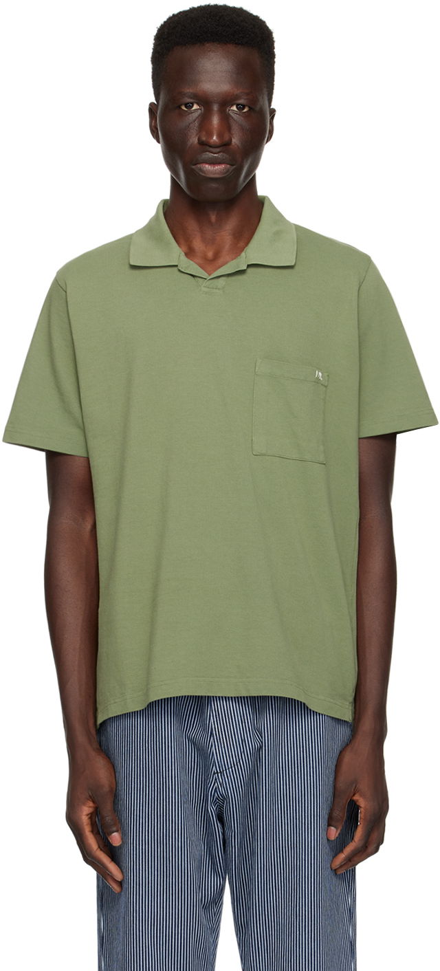 Polotröja Universal Works Universal Works Vacation Polo Grön | 30603