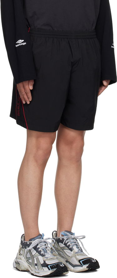 Shorts Balenciaga Balenciaga Washed Tracksuit Shorts Svart | 814568TRO32, 1