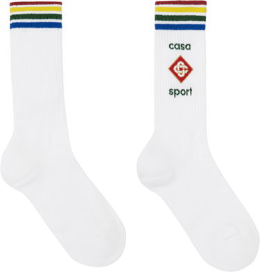 Strumpor Casablanca Sport Socks Vit | APS25-ACC-010-02, 1
