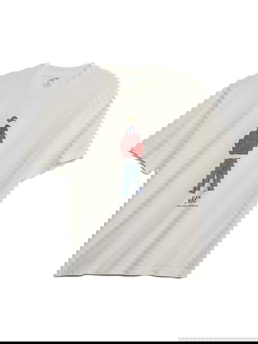 T-shirt GAP Re-Issue × Sean Wotherspoon Graphic Logo T-Shirt New Off White Vit | 837647