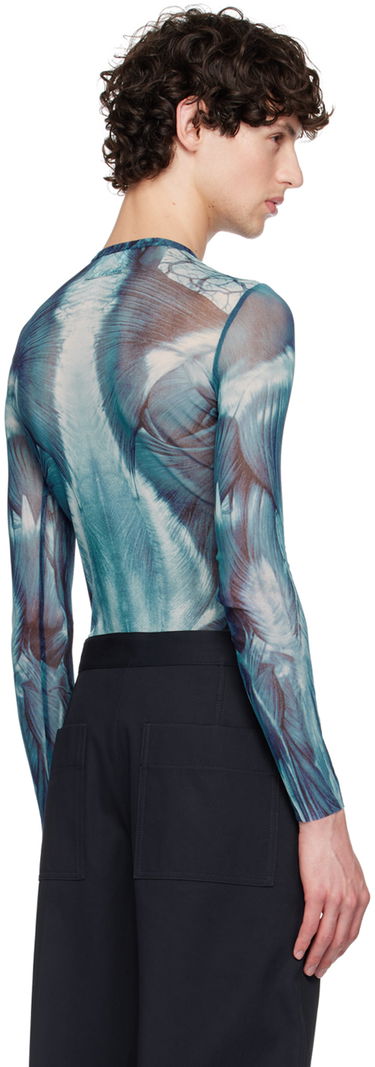 Kropp Jean Paul Gaultier Jean Paul Gaultier 'The Écorché' Long Sleeve T-Shirt Blå | 24/30-F-TO210-T554-505601, 2