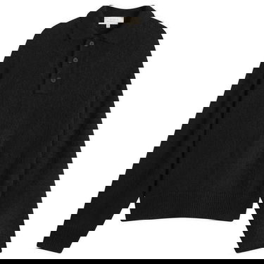 Sweater Studio Nicholson Studio Nicholson Dune Polo Sweater Svart | DUNESN-1493-BLK, 1
