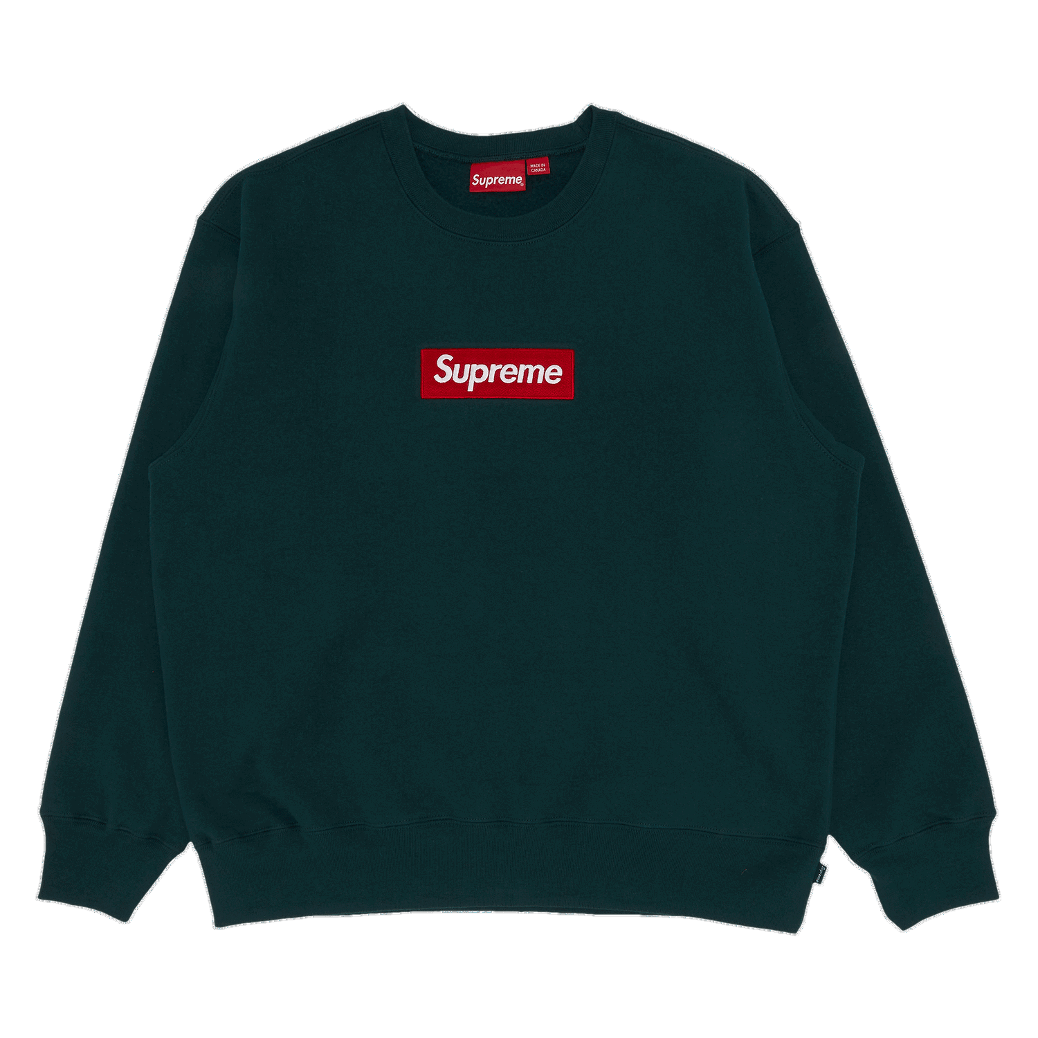 Sweatshirt Supreme Box Logo Crewneck "Dark Pine" Grön | FW22SW65 DARK PINE, 0