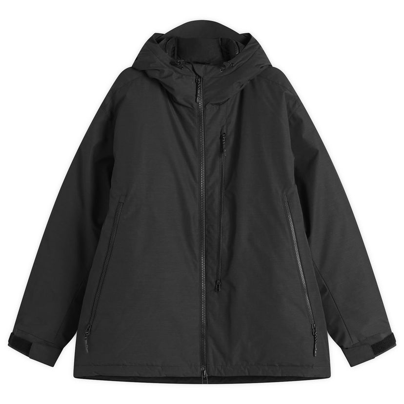 Pufferjacka Snow Peak FR 2L Hooded Insulated Down Jacket Svart | JK-25AU004-BLK