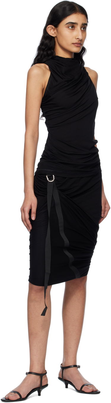 Kjol Helmut Lang Helmut Lang Wind Midi Skirt Svart | O09HW302, 3