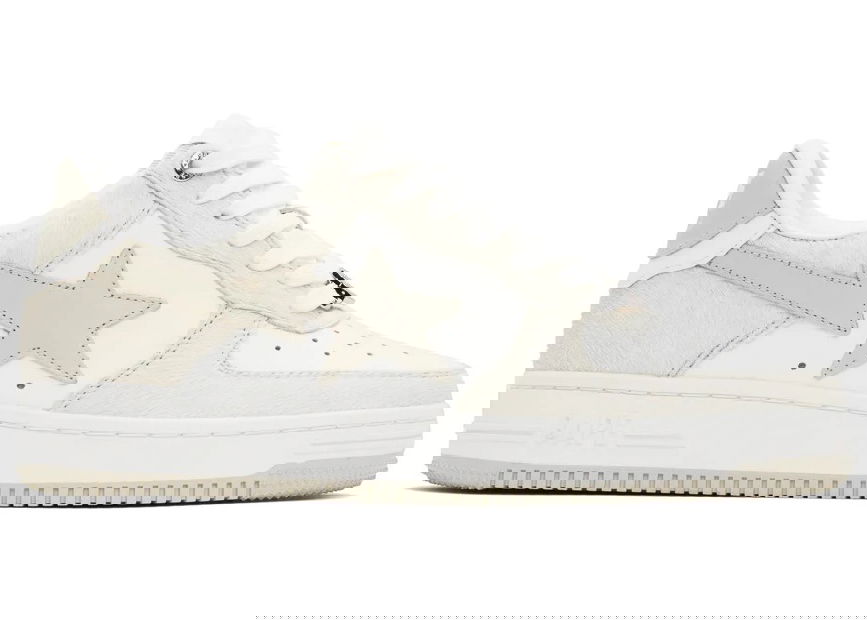 Sneakers och skor BAPE A Bathing Ape Sta "Beige Calf Hair" Vit | 1J80-191-050 BEI, 0