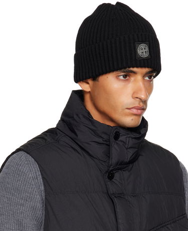 Mössa Stone Island Stone Island Full Rib RWS Wool Beanie Grå | K2S15 N100002 S00C3, 3