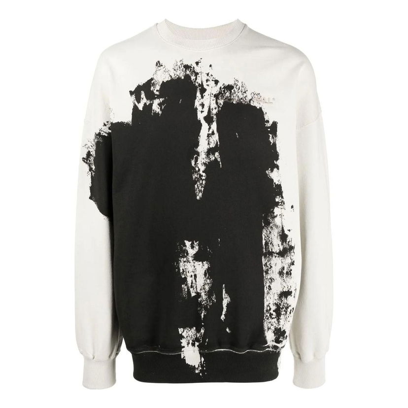 Sweatshirt A-COLD-WALL* A-COLD-WALL* Relaxed Crewneck Sweatshirt Vit | ACWMW087BLACK