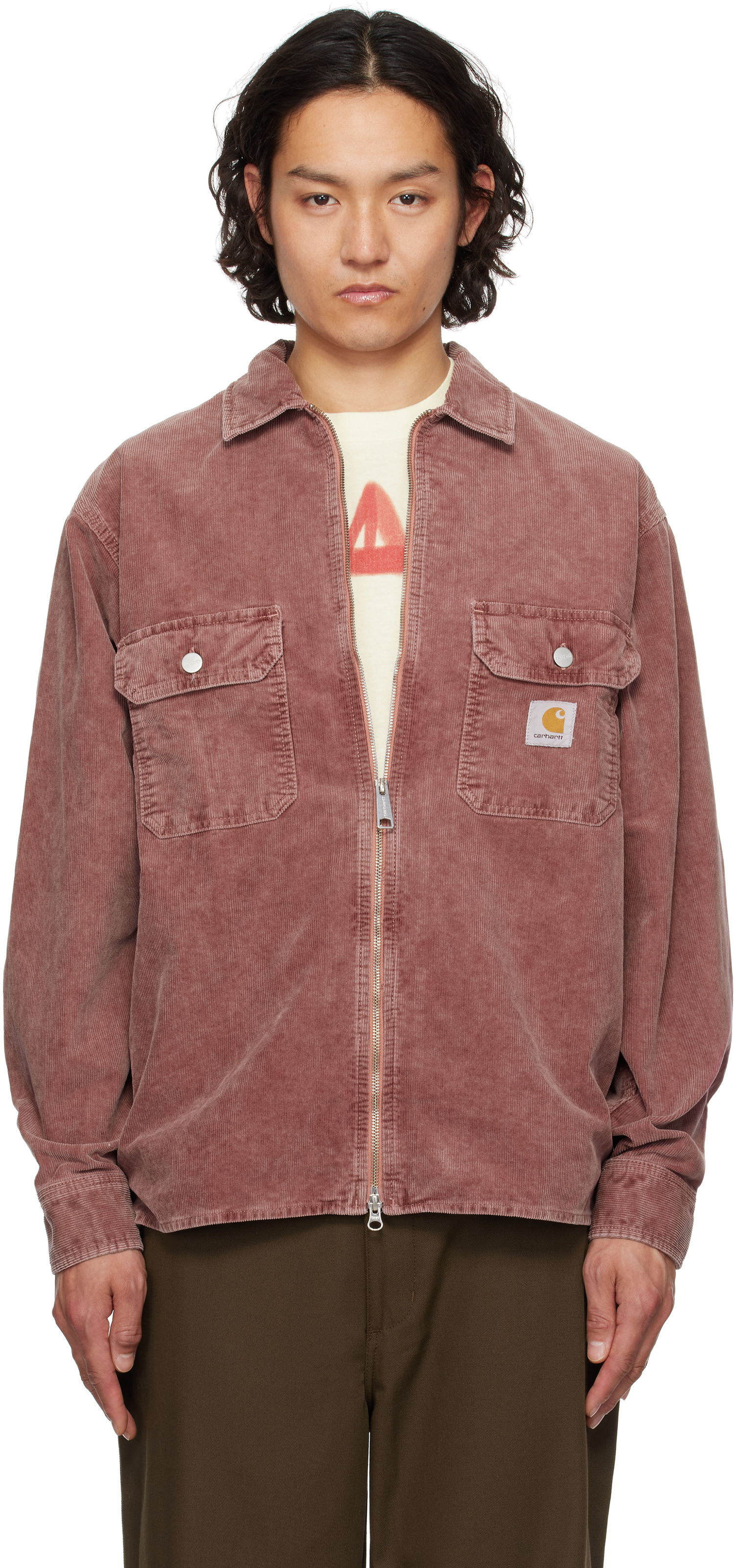Skjorta Carhartt WIP Carhartt WIP Reynold Corduroy Overshirt Rosa | I034878, 0