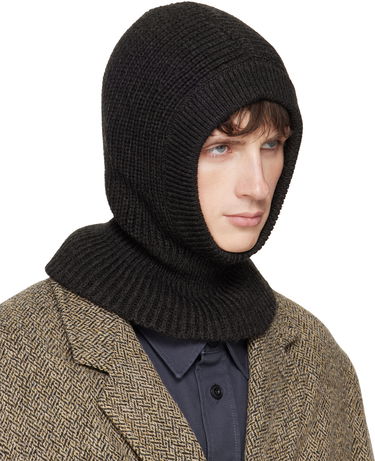 Hatt LEMAIRE Knitted Hood Balaclava Vit | AC1227 LK1028, 3