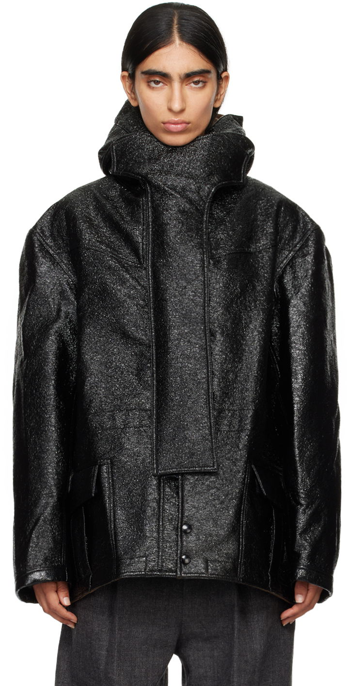 Parkas R13 R13 Oversized Hooded Jacket Svart | R13WR306-R400A