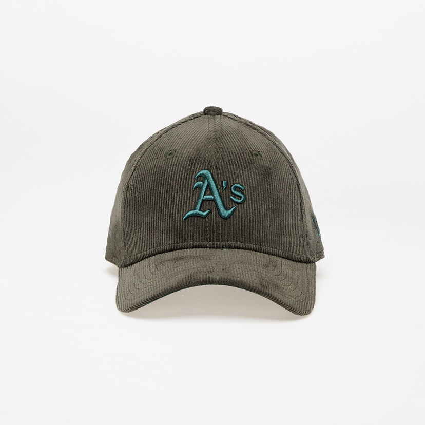 Keps New Era Oakland Athletics MLB Cord 9FORTY Adjustable Cap Dark Green Grön | 60580821