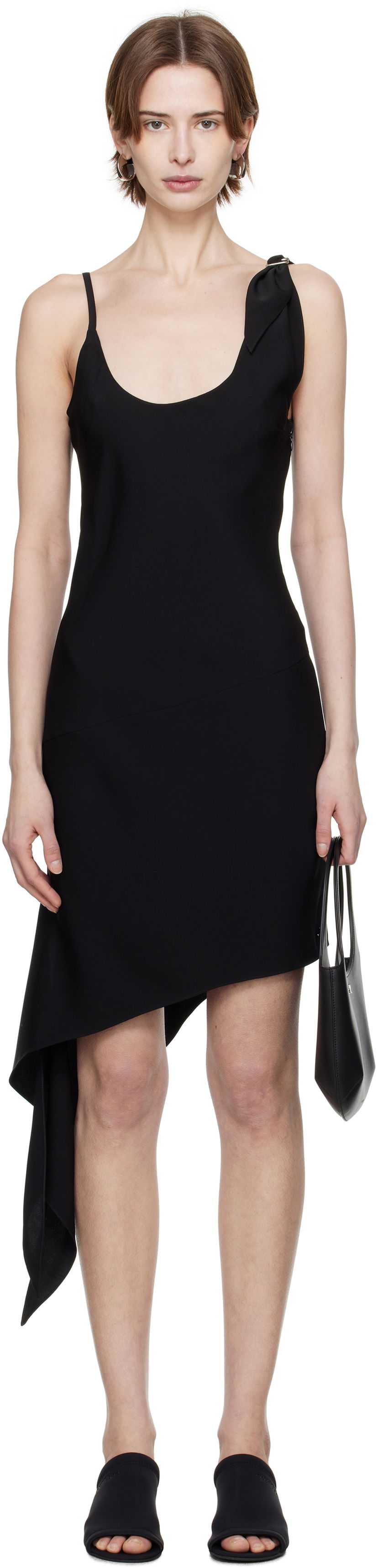 Klä Courrèges Courrèges Scarf Midi Dress Svart | 125CRO538PL0147