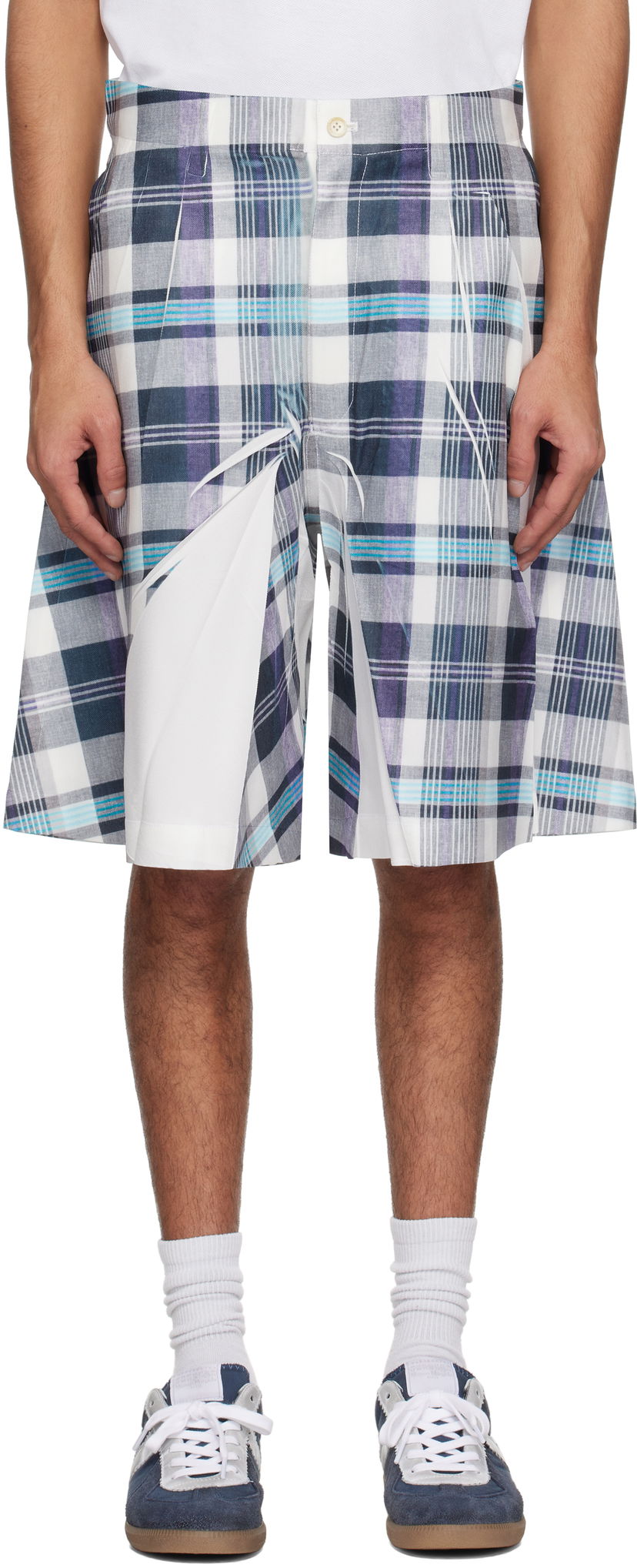 Shorts Comme des Garçons Comme des Garçons Shirt Twill Garment Printed Shorts Flerfärgad | FO-P501-051