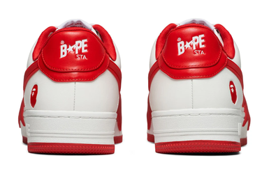 Sneakers och skor BAPE Bape Sta OS #2 White/Red Vit | 1K20-191-314-RED, 2