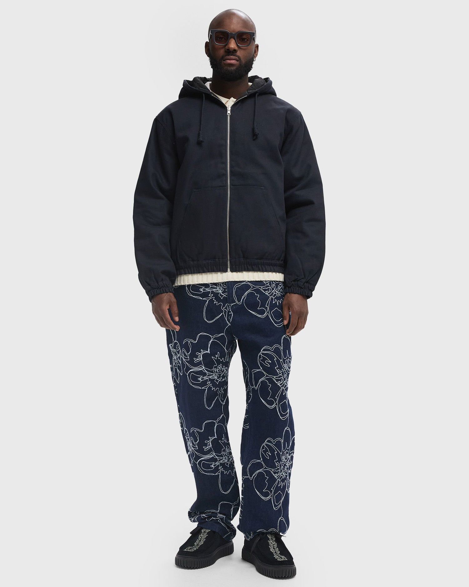 Sweatshirt Arte Antwerp Reversed Bomber Jacket Mörkblå | AW24-010J-NAVY, 1