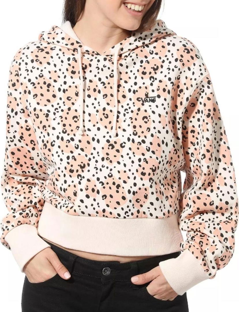 Sweatshirt Vans WM Leila Cropped Hoodie Rosa | vn0a4dpivd91