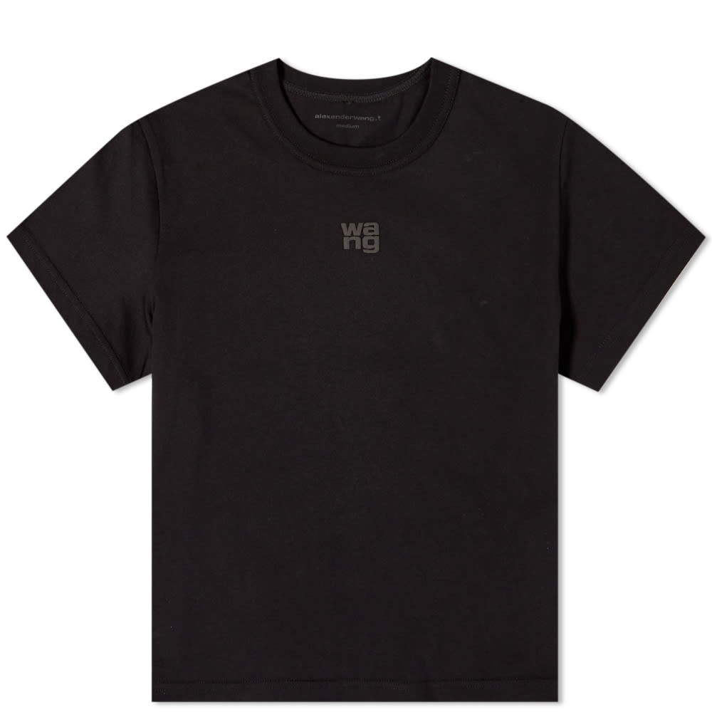 T-shirt Alexander Wang Essential Shrunken Tee Svart | 4CC3221358-001, 0