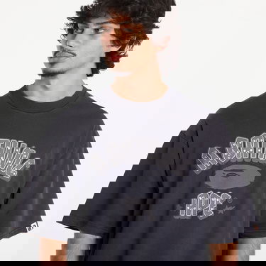 T-shirt BAPE A BATHING APE Garment Dye Rhinestone Logo Relaxed Fit Short Sleeve Tee Charcoal Grå | 001CSK801312M CHA, 1