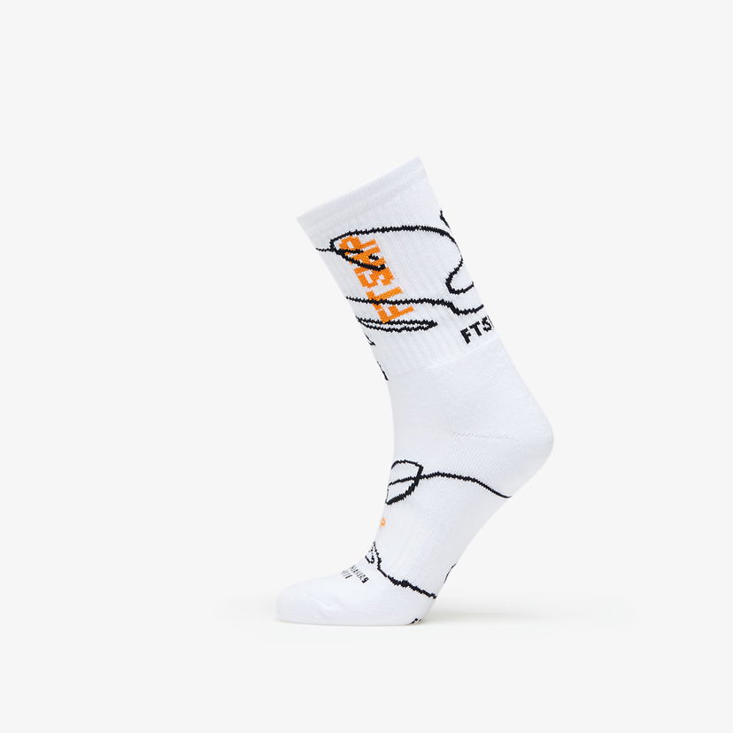 Strumpor Footshop The Skateboard Socks Vit | FTSHP_323