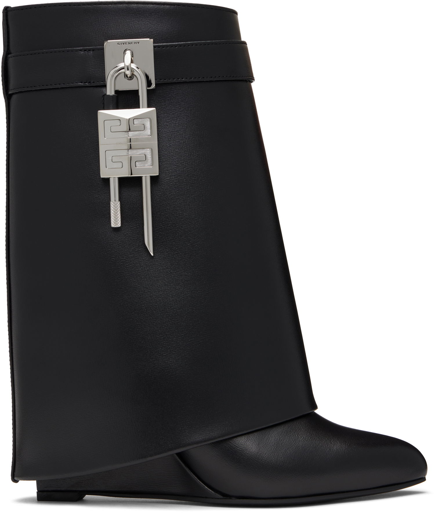 Sneakers och skor Givenchy Givenchy Shark Lock Wedge Ankle Boots Svart | BE602RE147001, 0