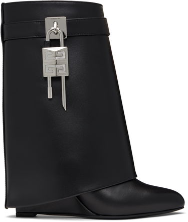 Sneakers och skor Givenchy Givenchy Shark Lock Wedge Ankle Boots Svart | BE602RE147001, 0