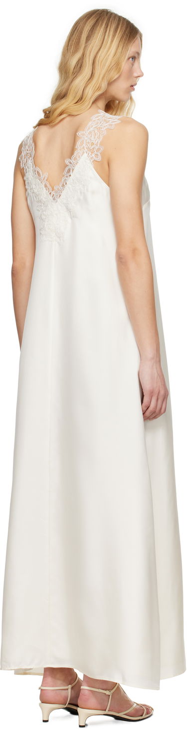 Klä Róhe Rohe Silk Lace Maxi Dress Vit | 415-33-256, 2