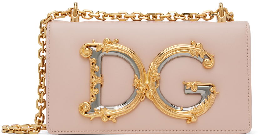 Axelväska Dolce & Gabbana Pink 'DG' Shoulder Bag Rosa | BI1416 AW070